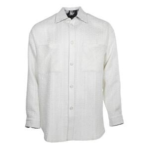 Faith Connexion Tweed Oversize Shirt Navy/White MD